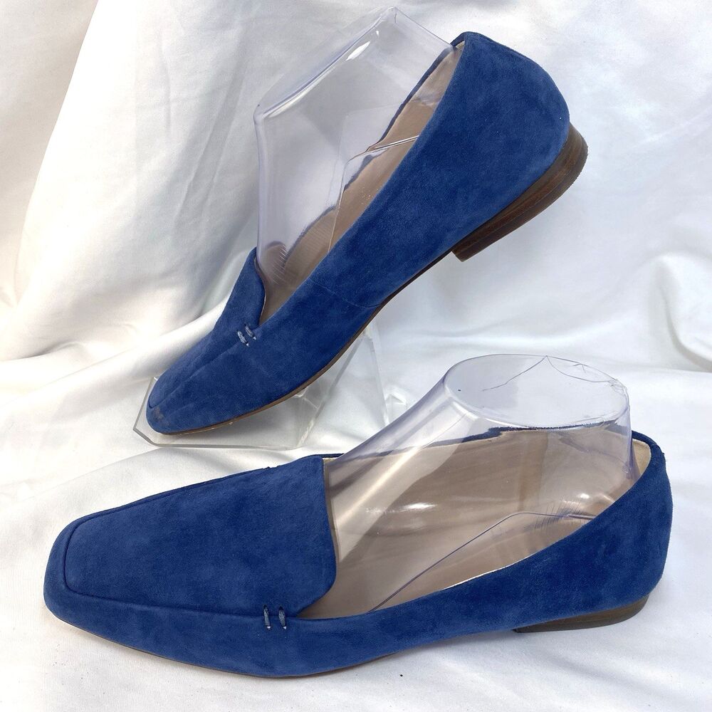 Vince Camuto Prenten Women’s Blue Suede Slip-On Flats Size 8M EUR 38.5